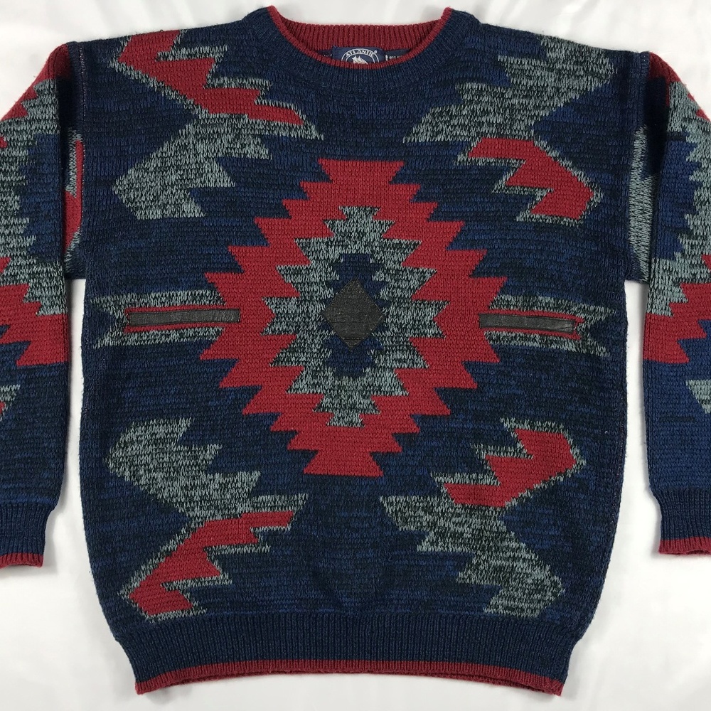 Atlantic Traders Mens Large Aztec Pullover Sweater